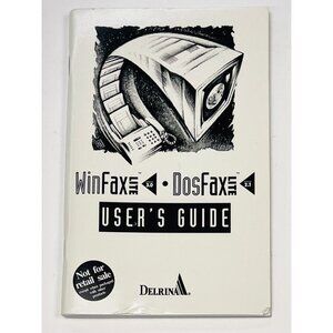 VTG March 1994 WinFax 3.0 DosFax 2.1 Lite USER'S GUIDE Manual First Edition EUC